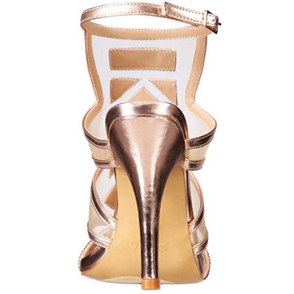 Geometric Embellished Dressy High Heel Sandal - Picture 4 of 4